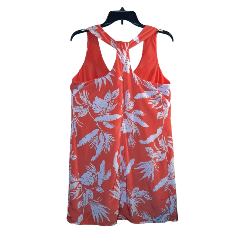 🔥🔥Old Navy Sundress Twisted back Orange Combo lined - Picture 2 of 8